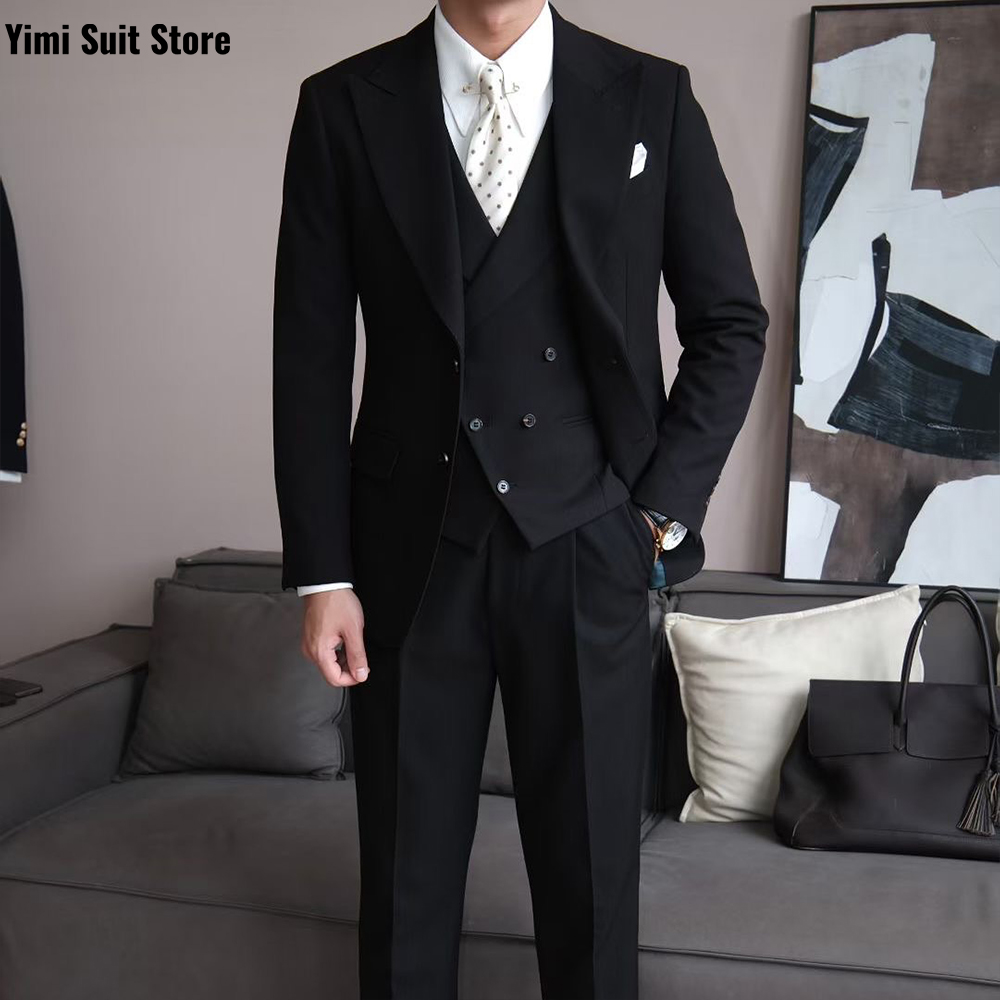 Men Formal Wear Modern - أسود جودة عالية الرجال الدعاوى مجموعات