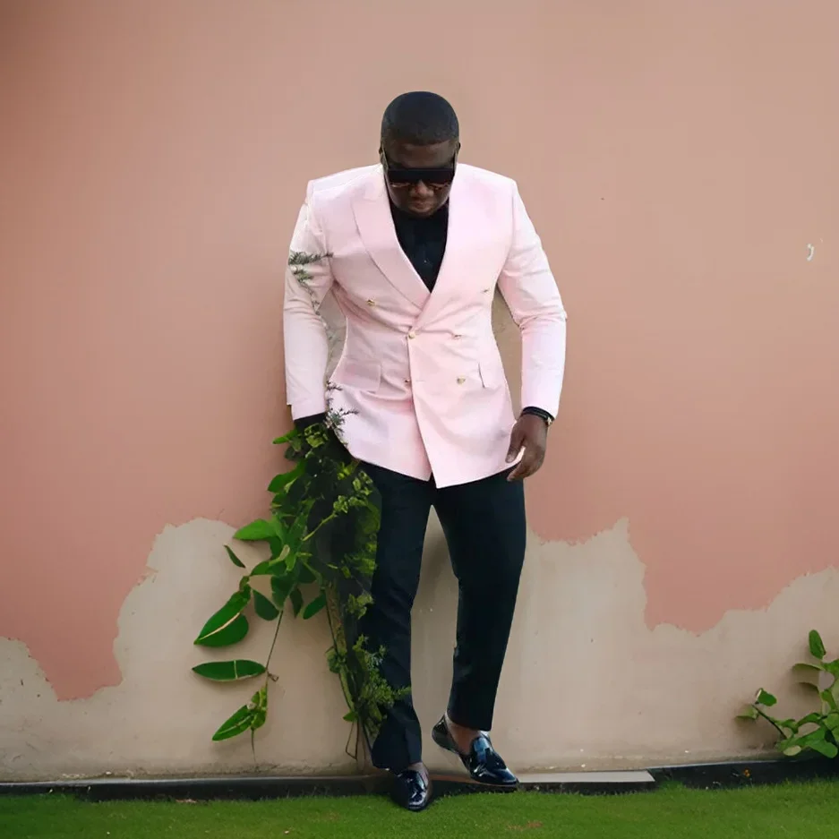 Men Formal Wear Modern - مزدوجة الصدر الرجال الدعاوى سليم صالح