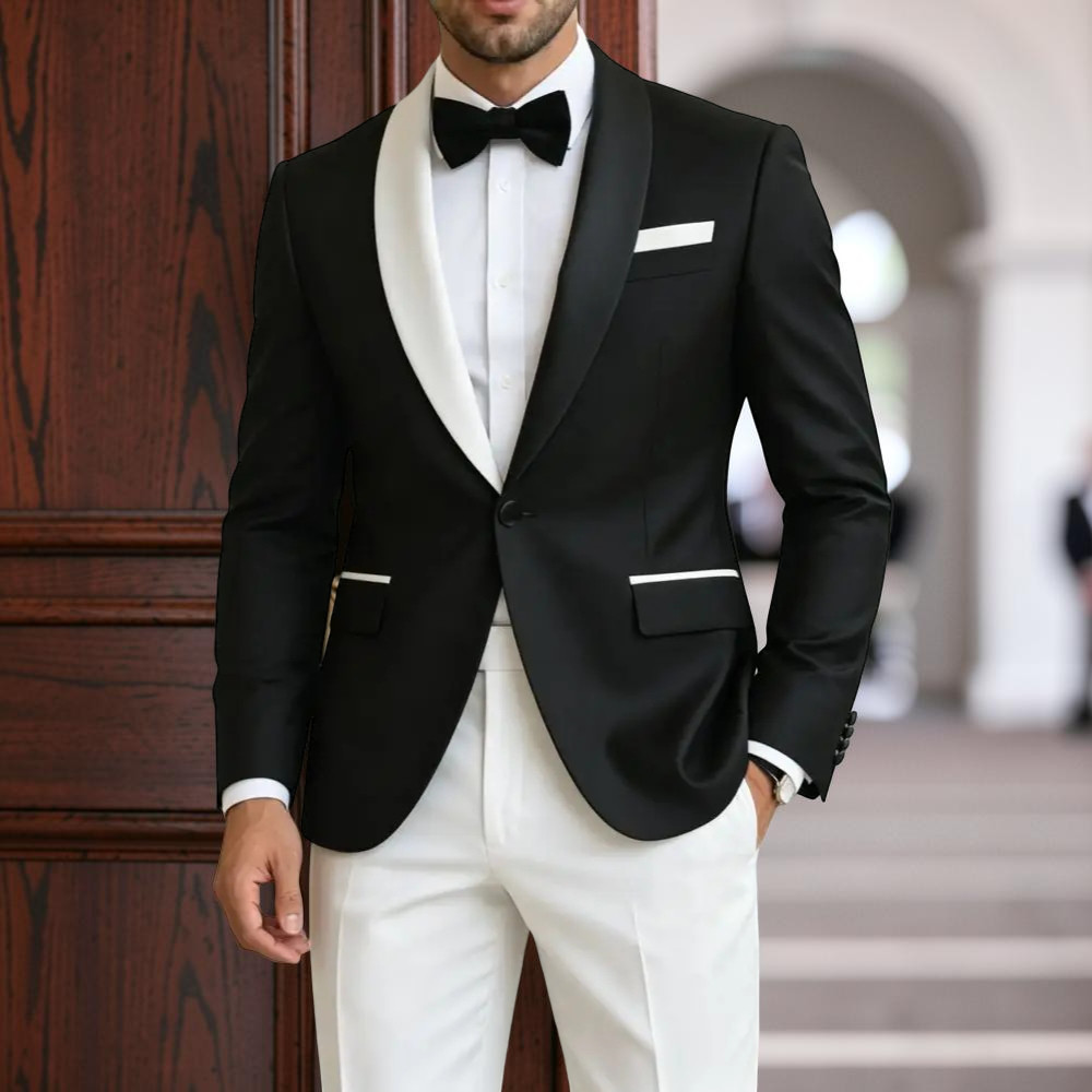 Men'S Formal Evening Wear - بدلات رسمية للرجال بلونين متباينين مكونة