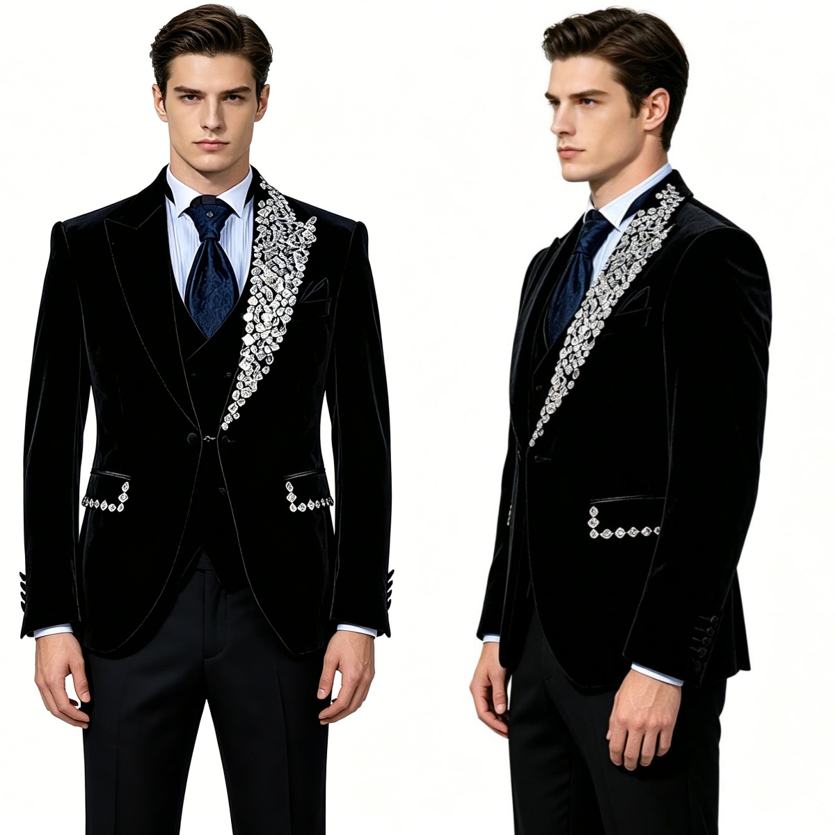 Men'S Formal Evening Wear - بدلة زفاف رسمية من قطعتين من