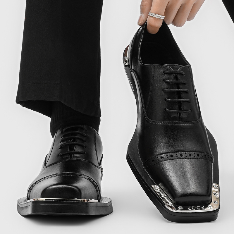 Mens Formal Look - أحذية رجالية جلدية - طراز بريطاني
