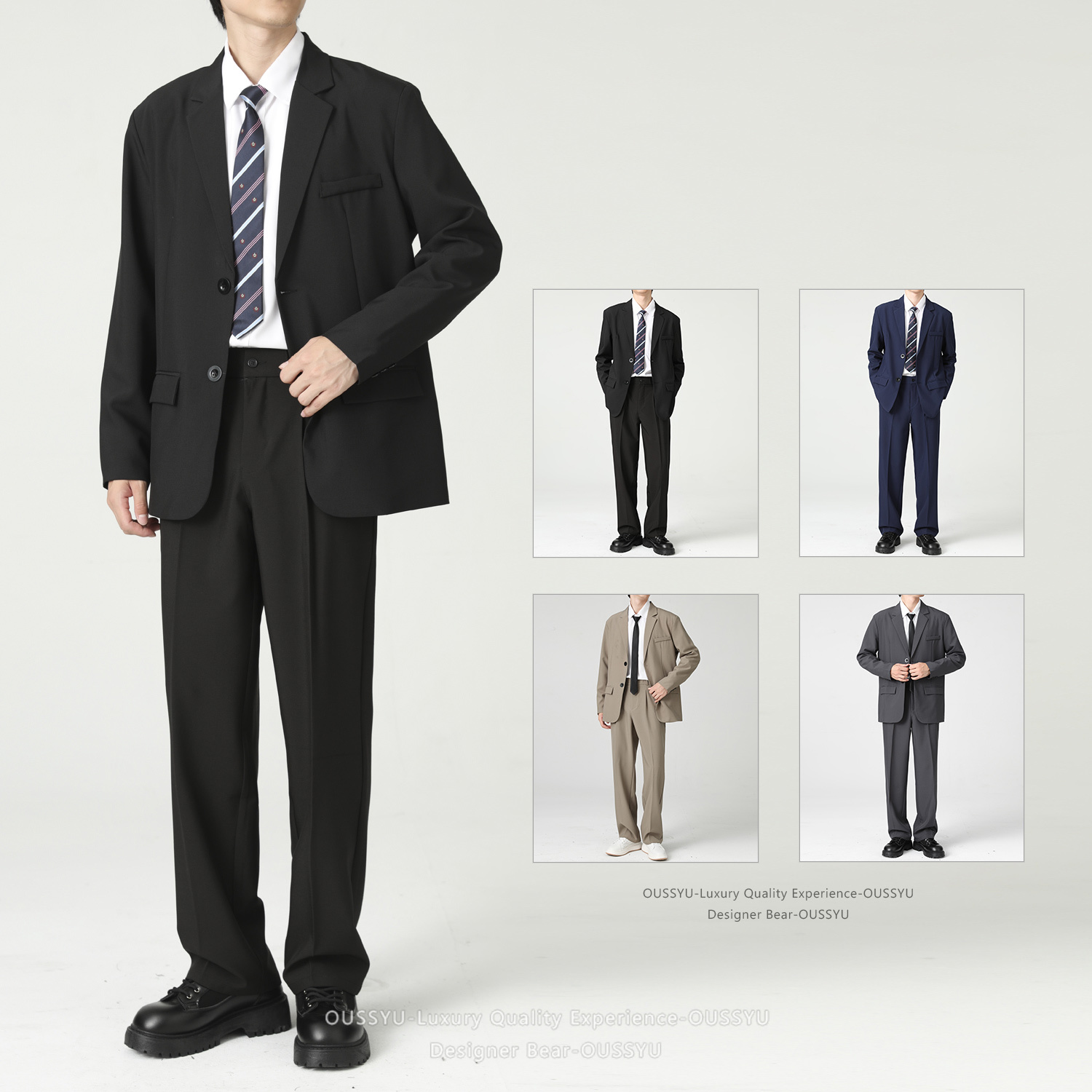 Korean Men Formal Wear - طقم رجالي عالي الجودة من قطعتين