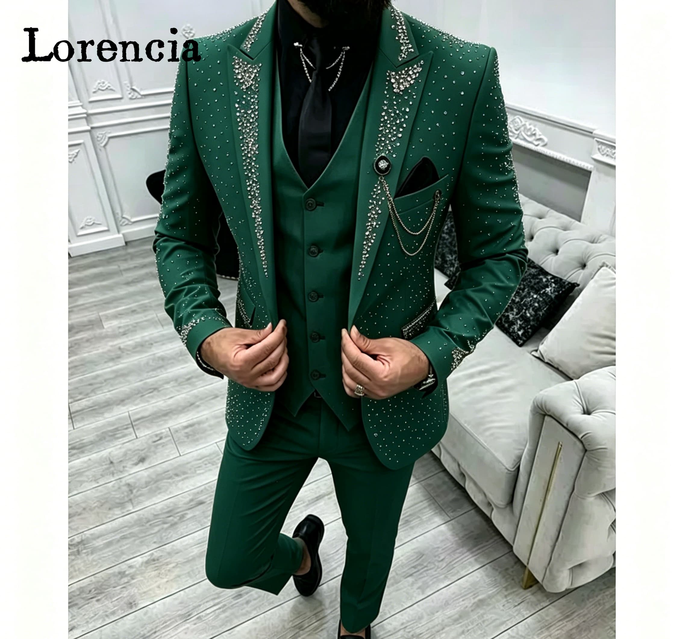 Men'S Formal Evening Wear - طقم بدلة رسمية فاخرة للرجال من