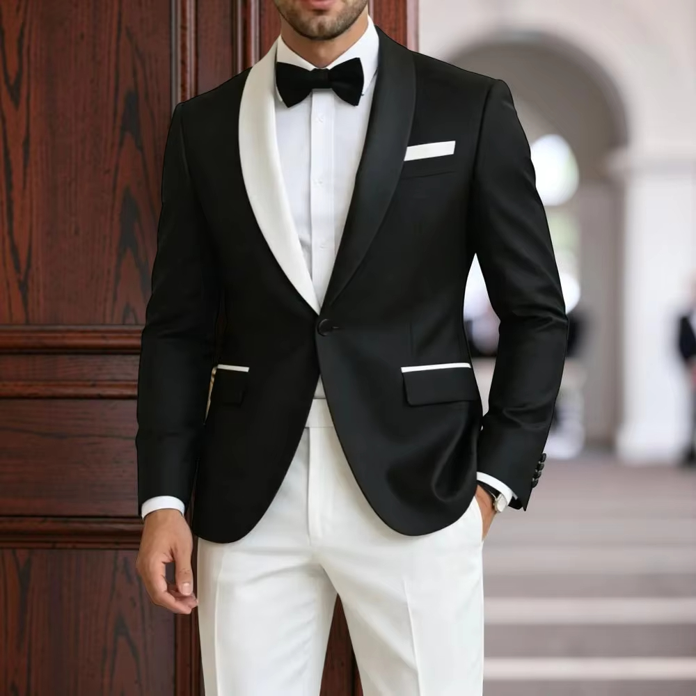 Men'S Formal Evening Wear - بدلات رسمية للرجال بلونين متباينين من