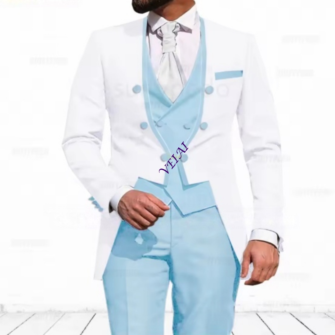 بدلة رجالية مخصصة باللون الأزر - مراجعة Men'S Formal Evening Wear وسعره