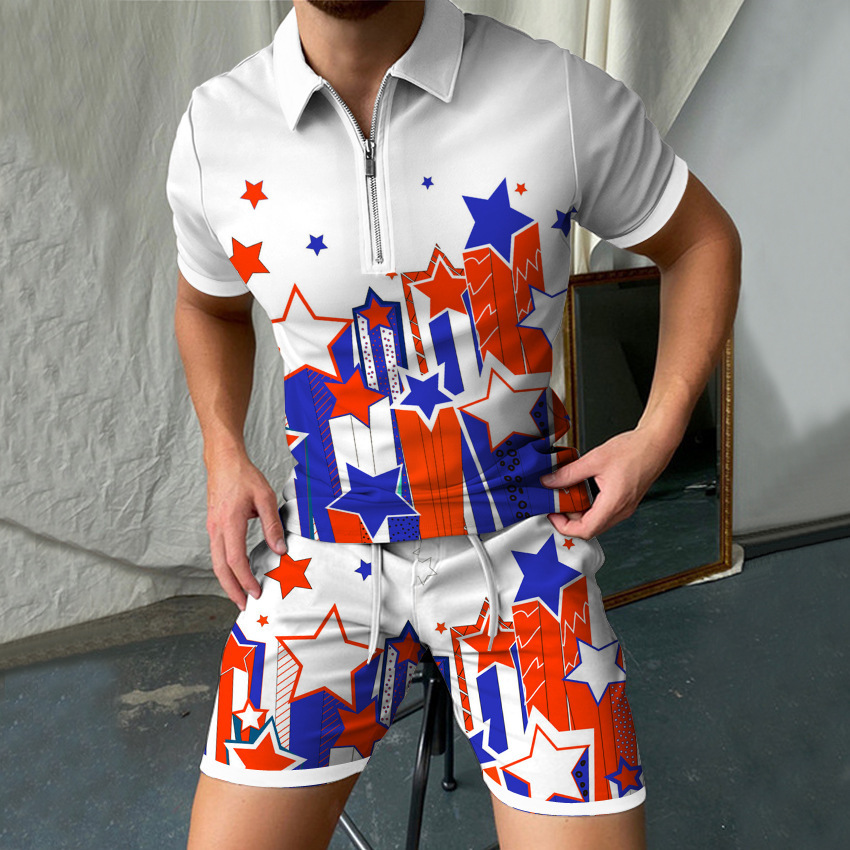طقم قميص بولو بأكمام قصيرة بطب - مراجعة Men'S Formal Beach Wear وسعره