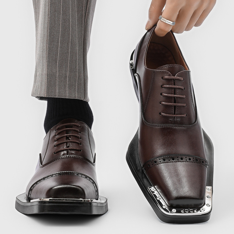 أحذية رجالية جلدية - طراز بريط - مراجعة Mens Formal Look وسعره