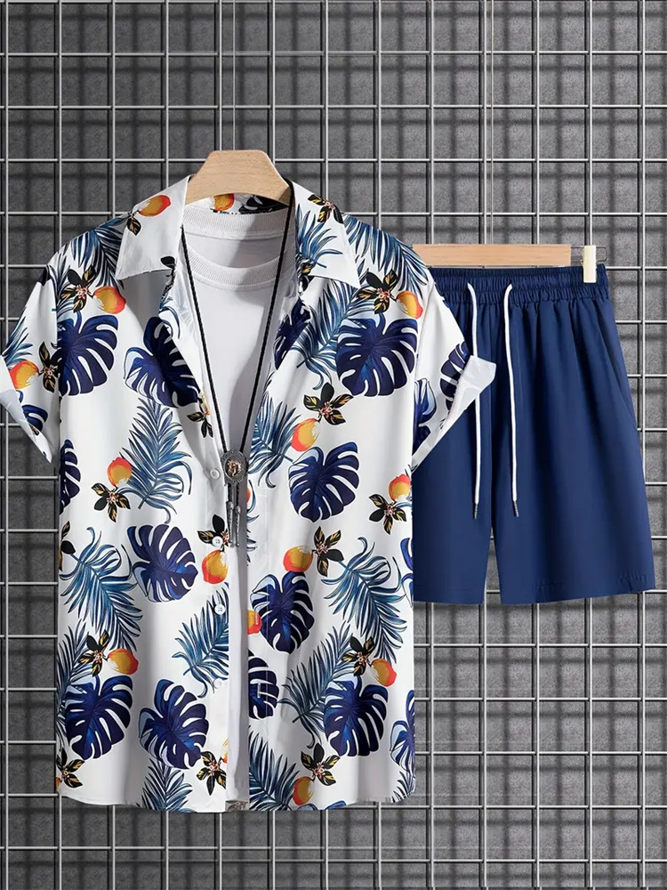 قميص وشورت رجالي مطبوع على الو - مراجعة Men'S Formal Beach Wear وسعره