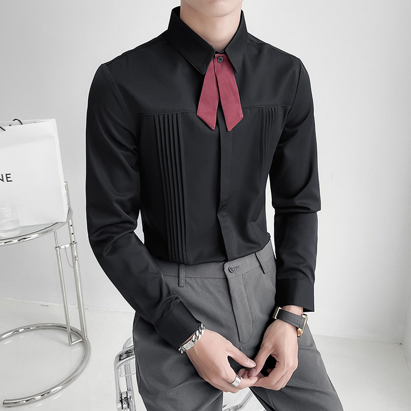 فاخر الرجال حفل زفاف قميص الكو - مراجعة Korean Men Formal Wear وسعره