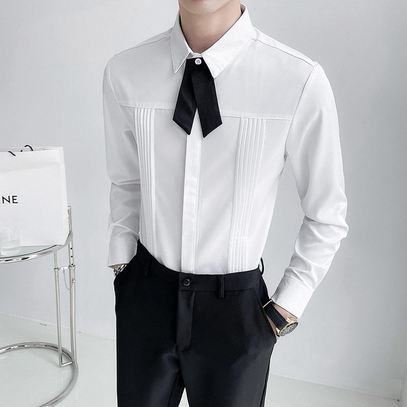 فاخر الرجال حفل زفاف قميص الكو - مراجعة Korean Men Formal Wear وسعره