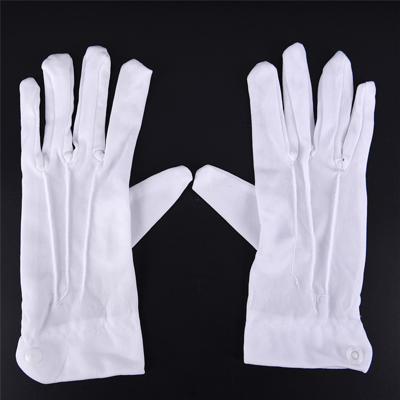 تصميم الأزياء 1 زوج قفازات بيض - مراجعة Formal Wear Gloves Men وسعره